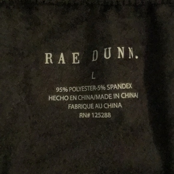 Rae dunn soft, velvet like black Halloween Trick Or Treat lounge Pants size LG - Picture 10 of 12